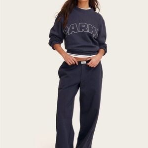 Parke x Target Relaxed Navy Wide-Leg Sweatpants